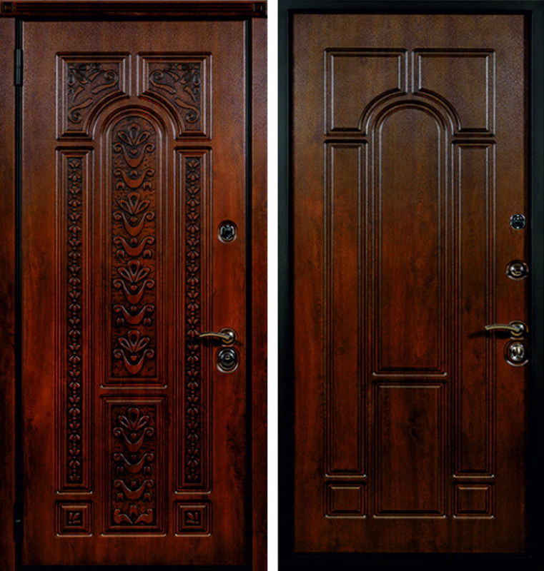 Металлическая взломостойкая дверь МДФ/МДФ 3108