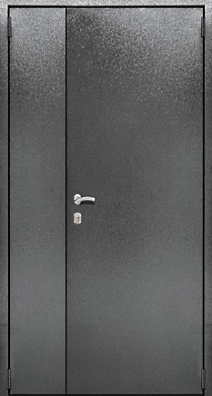 Стальные двухстворчатые двери