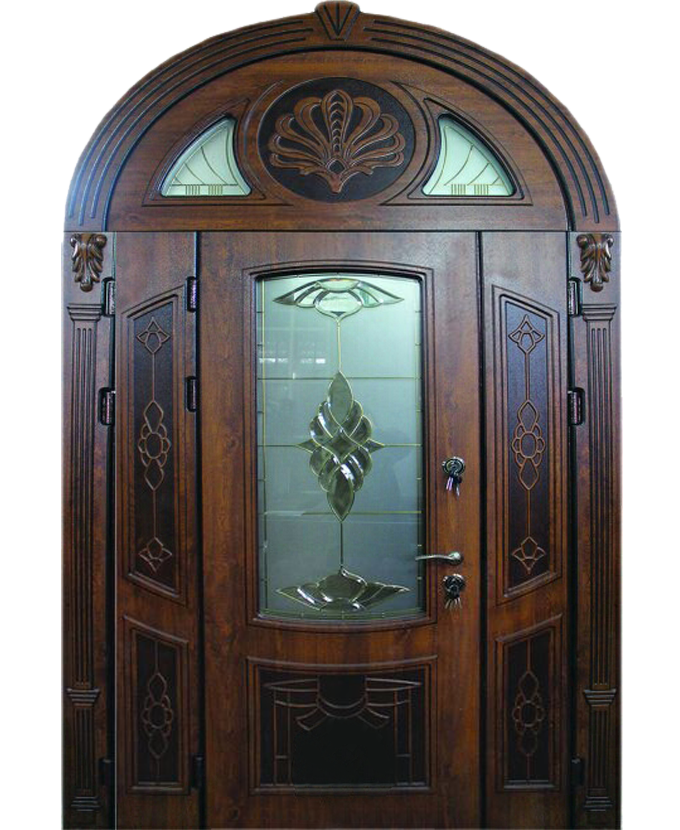 Дверь стальная арочная МДФ 1132