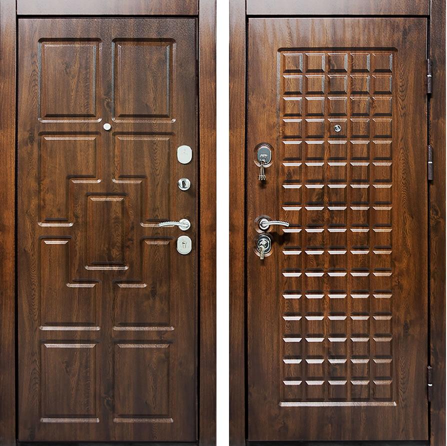 Стальная утеплённая дверь МДФ/МДФ 3127