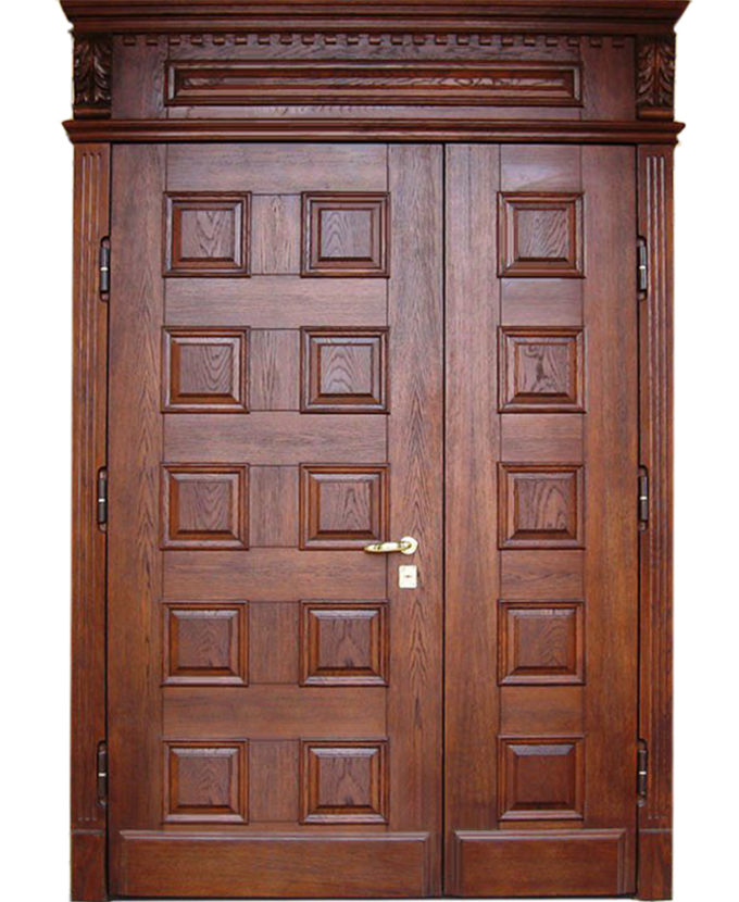 Дверь двухстворчатая стальная МДФ/МДФ 3170