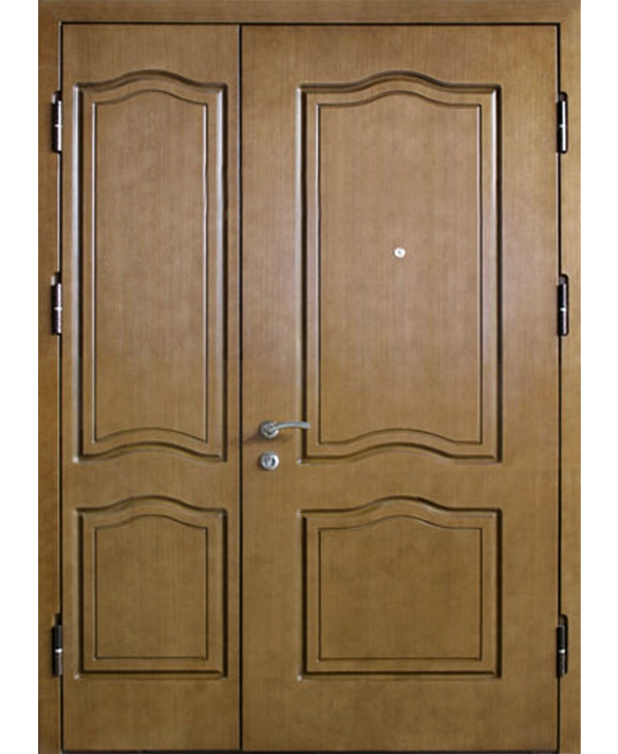 Дверь двустворчатая входная МДФ/МДФ 3083