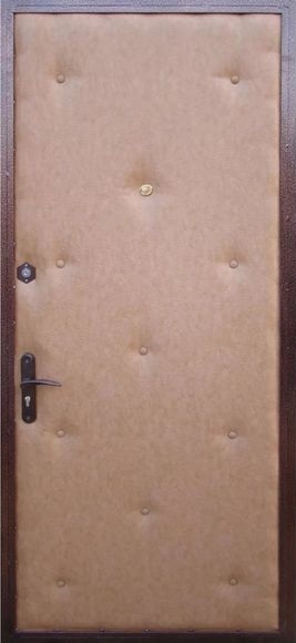 Металлическая входная дверь эконом класса Винилискожа/Винилискожа 1028