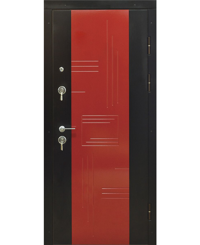 Дверь железная входная МДФ с панелью винорит 3016