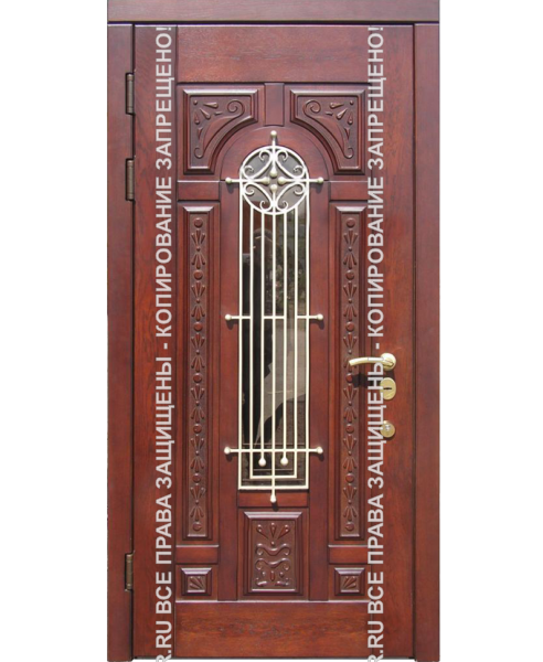 Металлическая входная дверь МДФ филёнчатый 0043 Металлическая входная дверь МДФ филёнчатый 0043