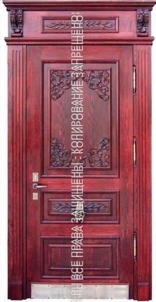 Дверь железная МДФ филёнчатый 0030 Дверь железная МДФ филёнчатый 0030